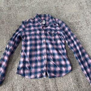 Button up plaid shirt